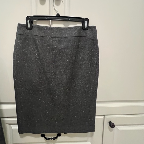 Ann Taylor Suiting | tweed Gray lined pencil skirt suit sz 4 - Picture 6 of 11